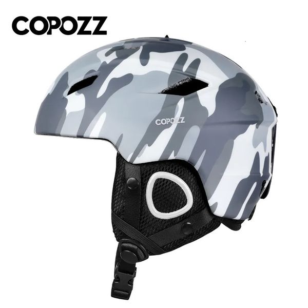 Ski Helmets COPOZZ Light Ski Helmet with Safety IntegrallyMolded Snowboard Helmet Motorcycle Skiing Snow Husband Men Women Child Kids 231025