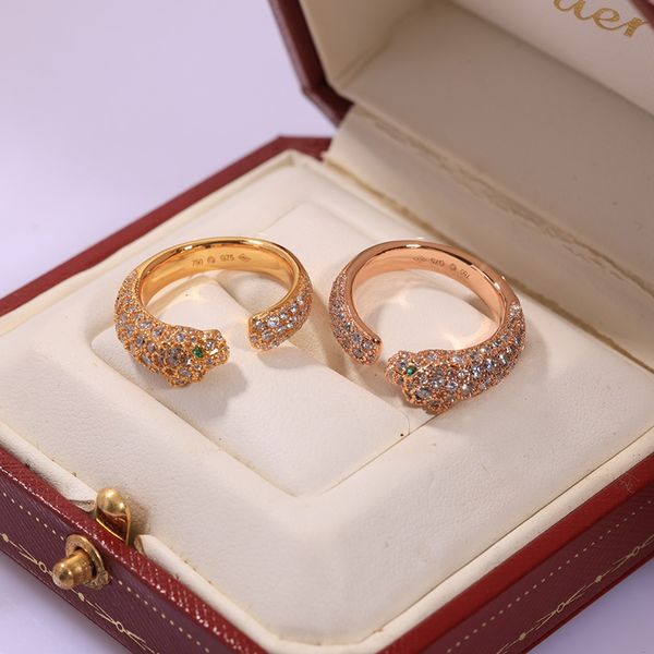 Luxury designer couple&#039;s ring small Ice Candy Diamond Ring Row Diamonds Exquisite products Can be customised with real gold and real di