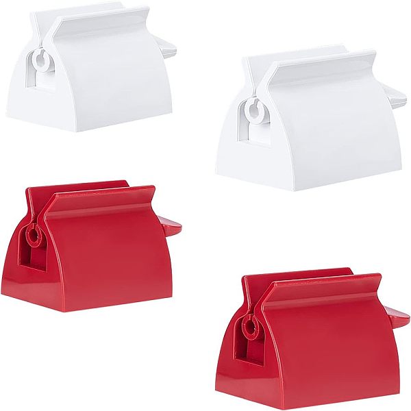 4 exprimidor de pasta de dientes de plástico de 4 estilos