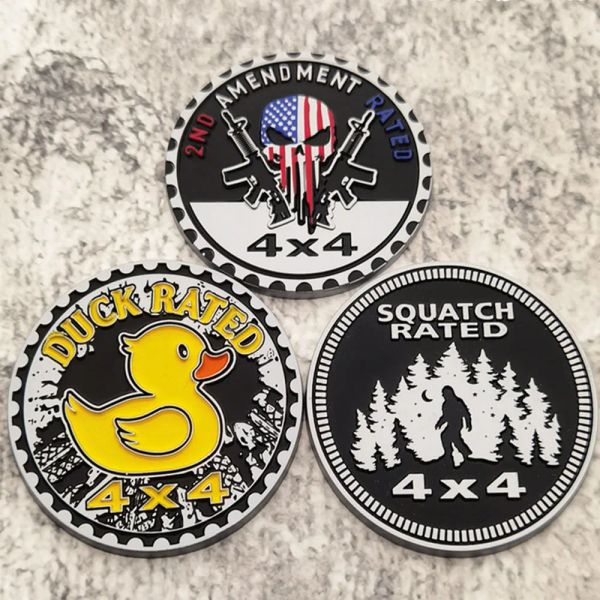 Party Decoration 4X4 RATED Car Sticker For Truck 3D Badge Emblem Decal Auto Accessories