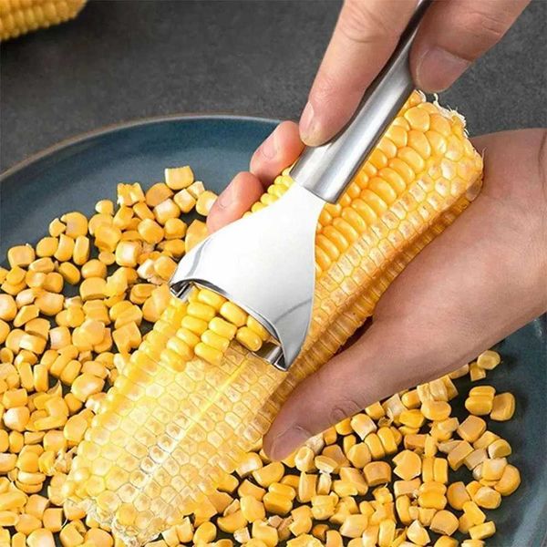 Stainless Steel Corn Stripper Corns Threshing Corn Thresher Peeler Corn Kerneler Peeler Fruit Vegetable Kitchen GadgetsXJ240903