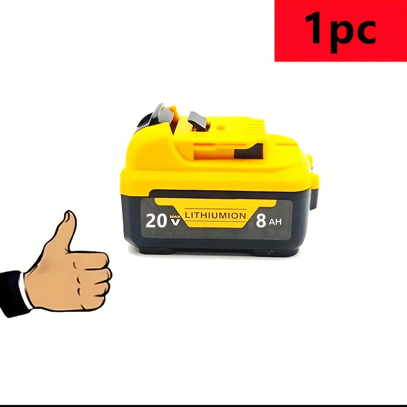 TEMU 8.0ah 20v Replacement Li- For Cordless Power Tool Rechargeable Xr Battery Packs For Dcb200 Dcb204 Dcb206 Dcb201 Dcb203 Dcb181 Dcb180 20v Dcb200
