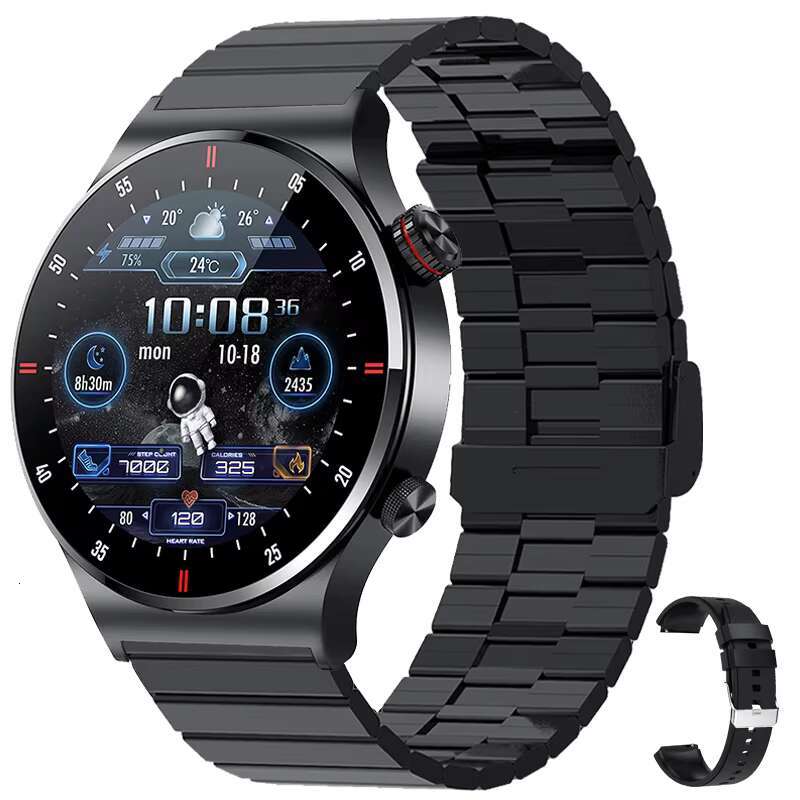Qw33 Bw0382 Round Fashion Smartwatches Montre Intelligente Hombre Sport Fiess Tracker Mens Style Full Touch Screen Smart Watch