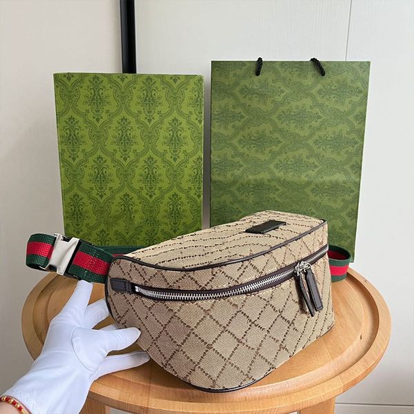 Designer -Men and Women luggage waist bag canvas The webbing is adjustable Outdoor waterproof belt bag fanny pack purse hiking waist pack