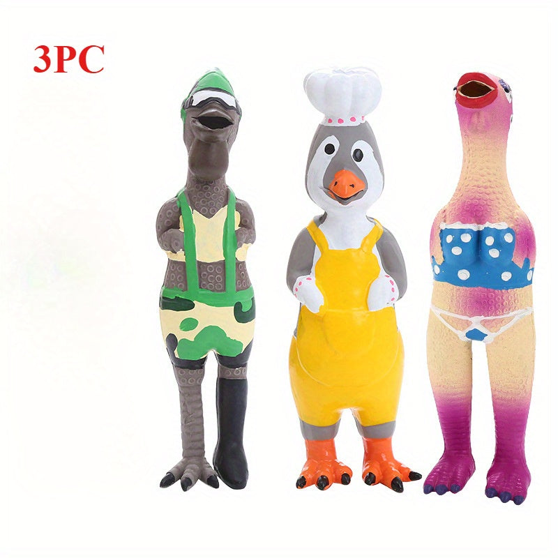 TEMU 3-pack Durable Dog Latex Chew Toys For Aggressive Chewers, Puppy Teething Toys, Interactive Dog Toys For Small, Medium Dogs, Non-toxic &