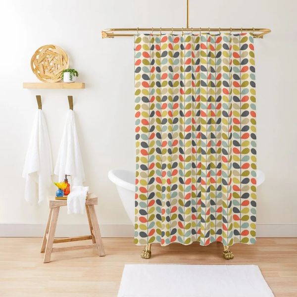 Orla Kiely multi-step color Kiely pattern Orla Kiely floralshower curtains shower curtains bathroom interesting shower curtains 241008
