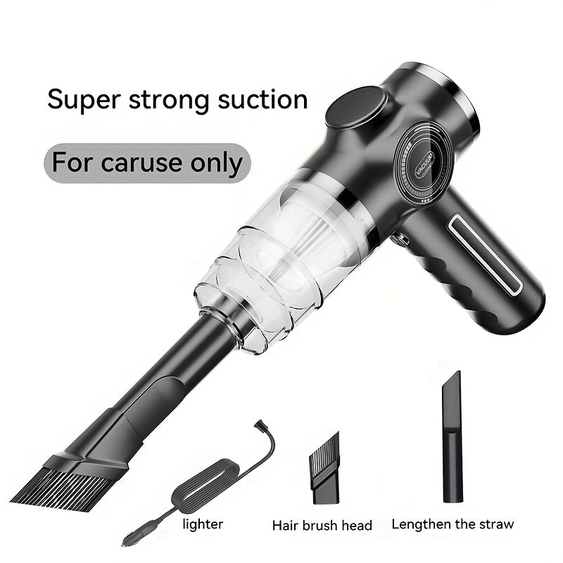 TEMU Wireless Handheld Car Vacuum Cleaner, Cordless Portable Vacuum Cleaner, Rechargeable, Suction 5000pa, 1 Blow Suction, Pet Hair And Hard Floor