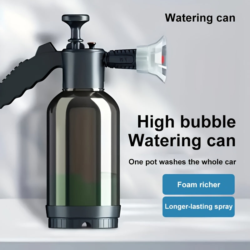 TEMU High-pressure Foam Spray Pot - Durable Plastic Car Wash Sprayer With Pressure Gauge, & Ergonomic Handle For , Household Cleaning, Lawn Care &