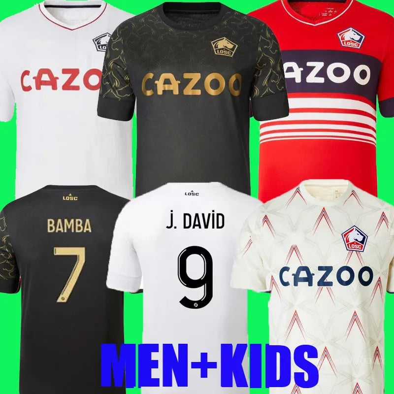 2022 2023 LOSC Lille soccer jerseys FOURTH AWAY DAVID FONTE ANGEL AndrE Gomes football shirts 22 23 4TH JIKONE cabella T.WEAH L.ARAUJO maillots Adul