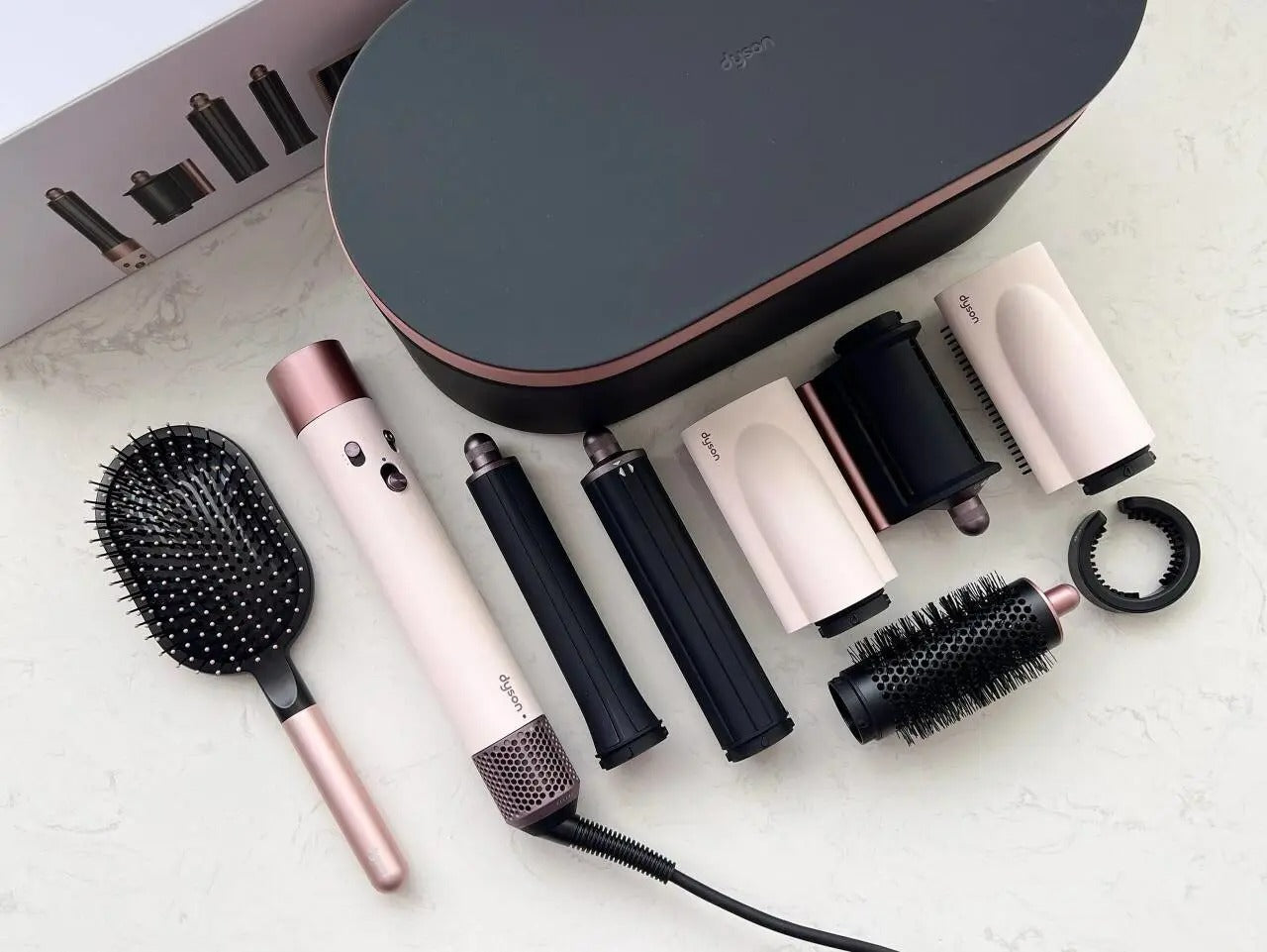 Top Sell 7 In1 hair Dryer Constant Temperature Speed High Power Negative Ion Hollow Leafless Brushless Motor Hair Salon Hair Care For Women Professi