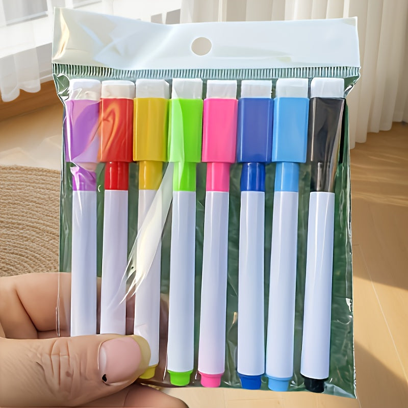 TEMU 8-16pcs Dust- Erase Markers For Whiteboard - Non-toxic, Fast-drying, Fade-resistant Writing Tools Suitable For Multiple , Ages 14+