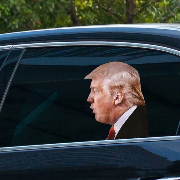 25X32cm American Style President Biden Donald Trump Funny Car Stickers Car Window Sticker Waterproof PVC Auto Window Decal