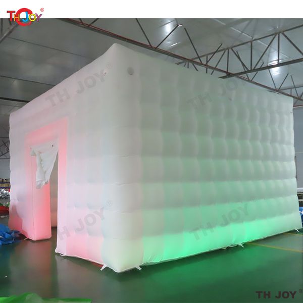 outdoor activities Led strips Glowing Cabinet inflatable cube tent event exhibition trade show Marquee giant Party Room with blower for Sale