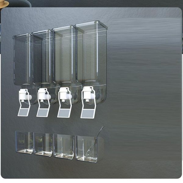 Wall Mount Seasoning Box Seasoning Wall Rack Turntable Spice Rack Organizer For Kitchen Cabinet Multi-compartment Storage Space