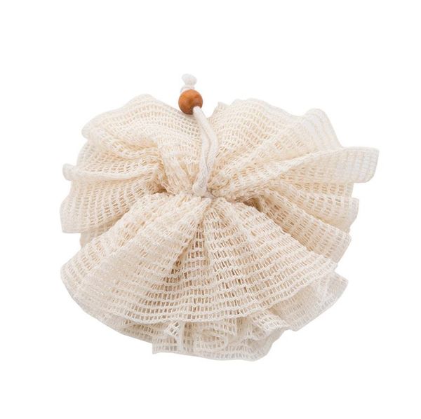 Ramie Bath Pouf Brushes Exfoliating Home Spa Weave Loofah Shower Rich Foams Bubbles Face Body Scrubber Ball Puff ni230