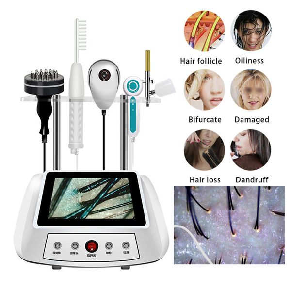 5 in 1 Hair Regrowth Potable Scalp Analysis Latest Hair And Scalp Analysis Machine Hair Scalp And Facde Analysis devices Anti-hair Loss mach