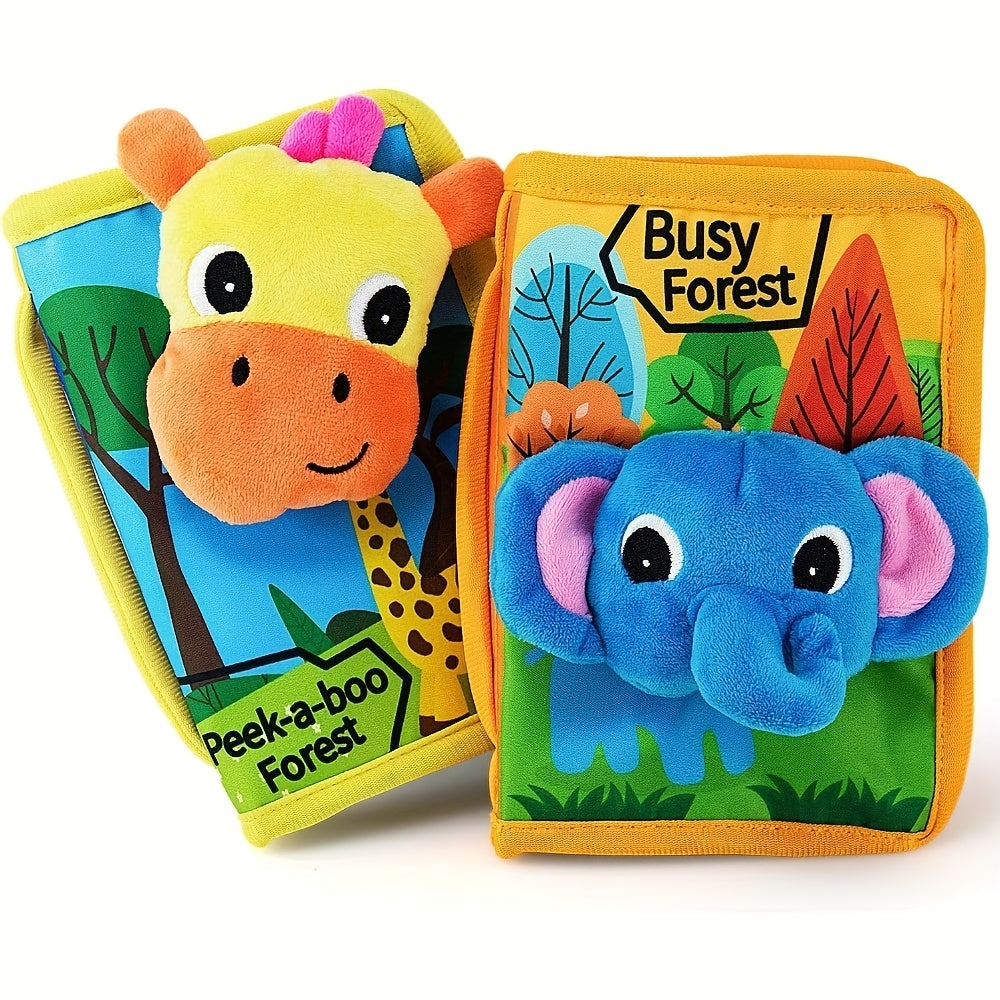 TEMU 2pcs Educational Toy Books, Baby Learning Materials For Fine Motor Skills Development – Quiet Activity Book & Travel Essentials For Toddlers