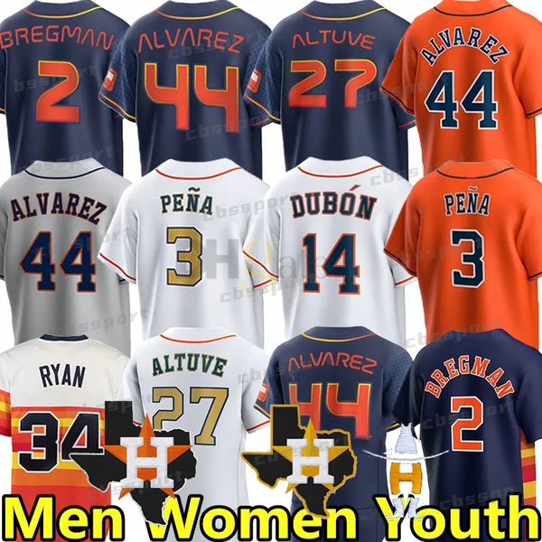 2024 Baseball Yordan Alvarez With Patch Jerseys Cristian Javier Justin Verlander Jose Altuve Alex Bregman Jeremy Pena Kyle Tucker Michael Br