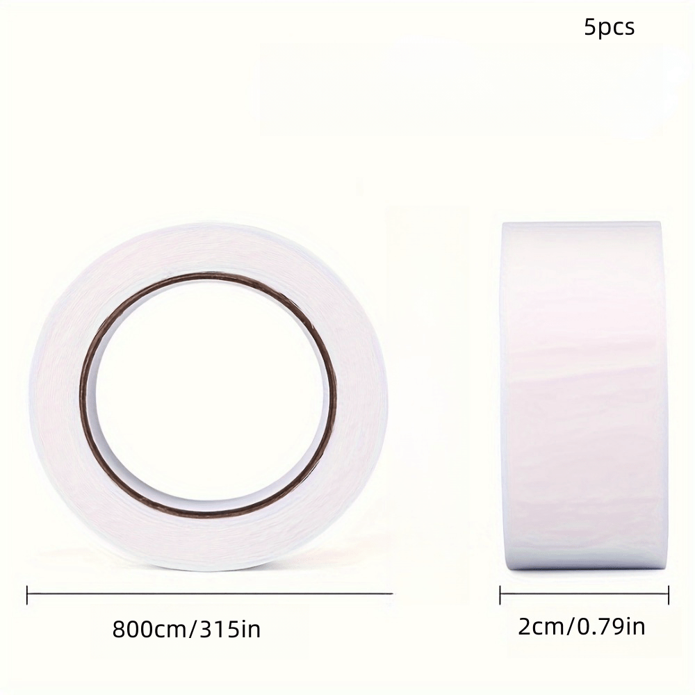 TEMU Versatile Transparent Double-sided Tape For Crafts, Scrapbooking, Furniture & Party Decor - Durable Adhesive Sealant