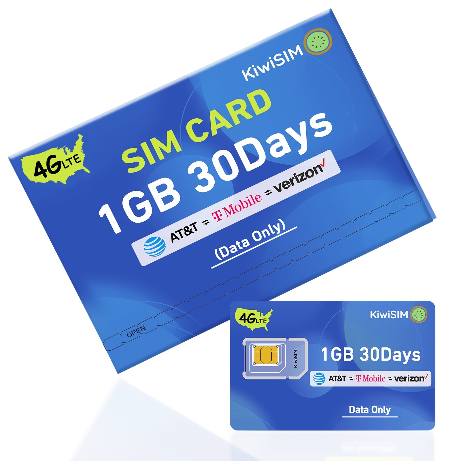 TEMU 4g Lte Sim Card - Unlimited Data, 1gb Compatible With At&t--, Ideal For Smartphones, Tablets, & Gps Devices, No Required