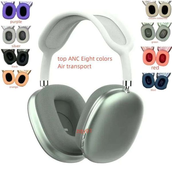 B1 max ANC Headsets Wireless Bluetooth Headphones Computer Gaming Headset Orange purple beige