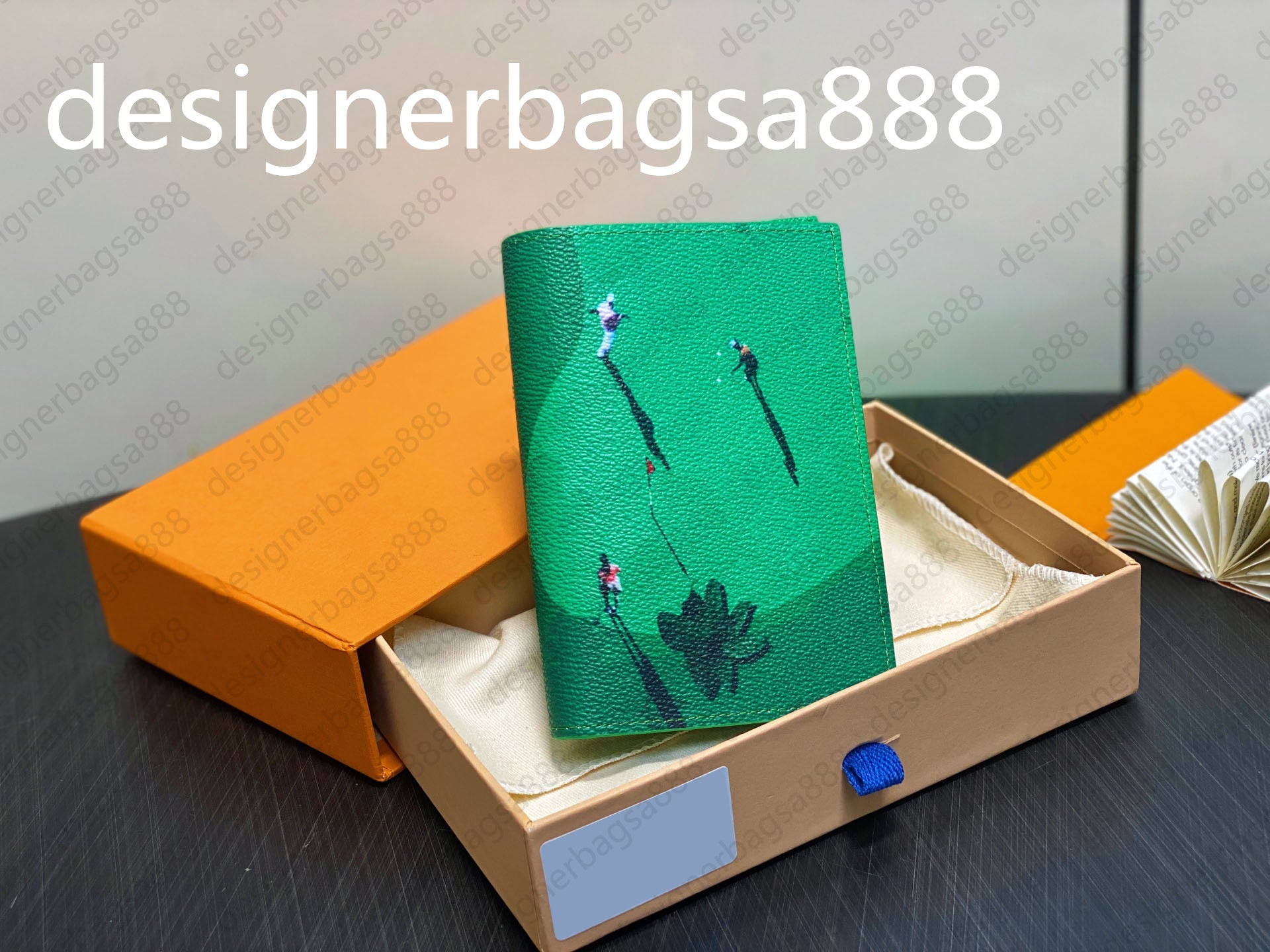 Top Quality Multiple Wallet POCKET ORGANIZER leather card holders men wallets purse flower letters credit short money Short wallet golf 888