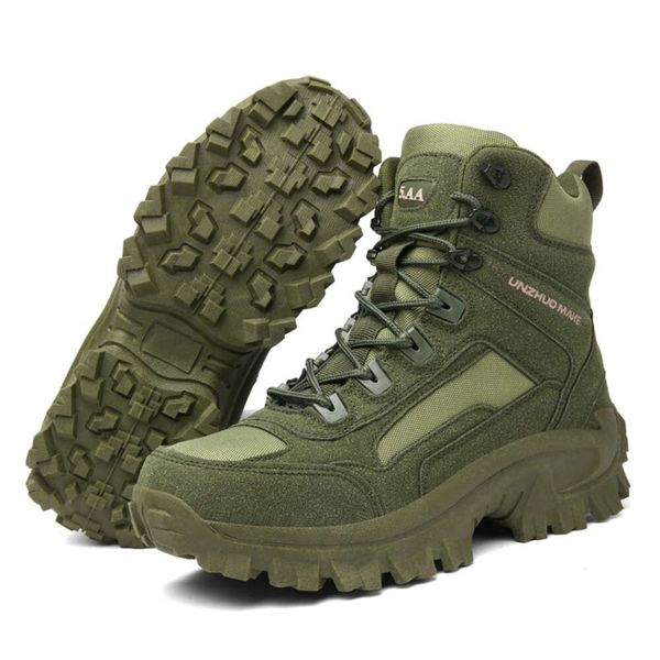 Tactical Army Mens Military Desert Waterproof Ankle New Men Outdoor Combat Boots Work Safety Hiking Shoes dhshoesad