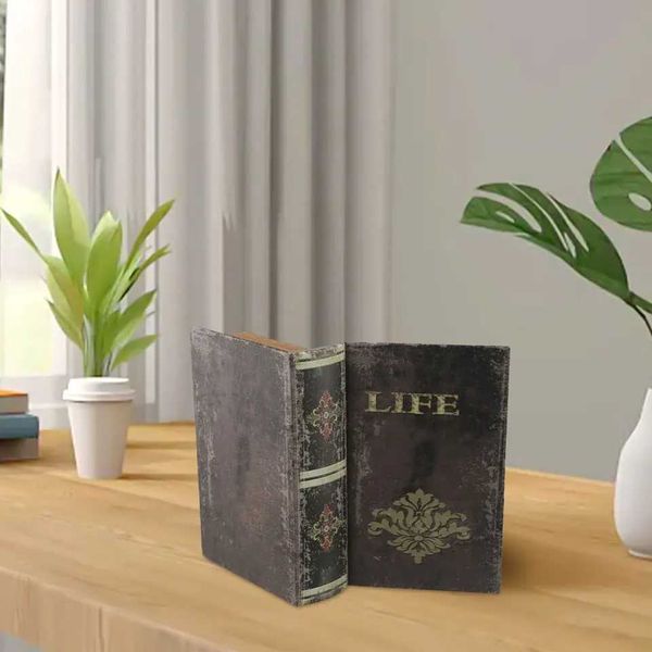 Fashion Faux Books Ornament Coffee Table Simulation Books Remote Control Storage Box Luxury Decoration For Living Room AdditionXJ240828