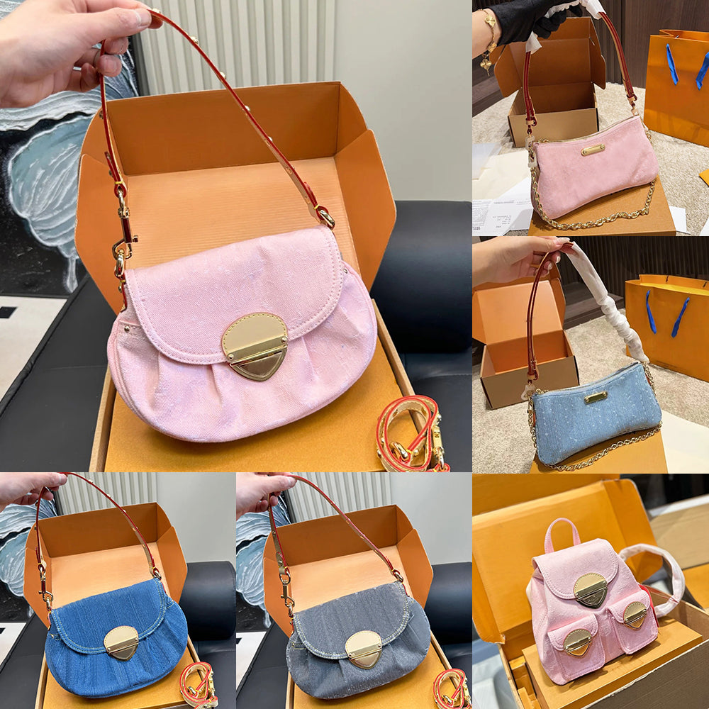 Denim Bag Women Designer bag Shoulder Bag Summer High Version Handbag