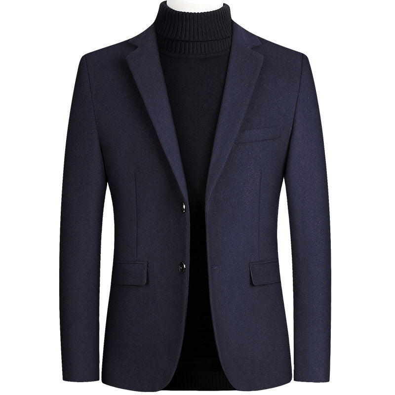 k1231 Men&#039;s Single-Breasted Suit Jacket - Thickened Business Attire