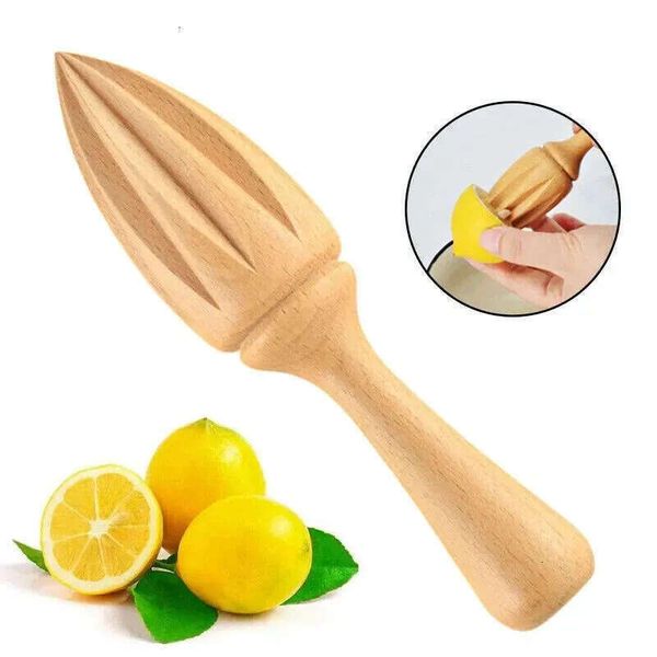 Beech Lemon Juicer Manually Fruit Vegetable Wooden Squeezer Orange Citrus Juice Extractor Reamer Kitchen Tools