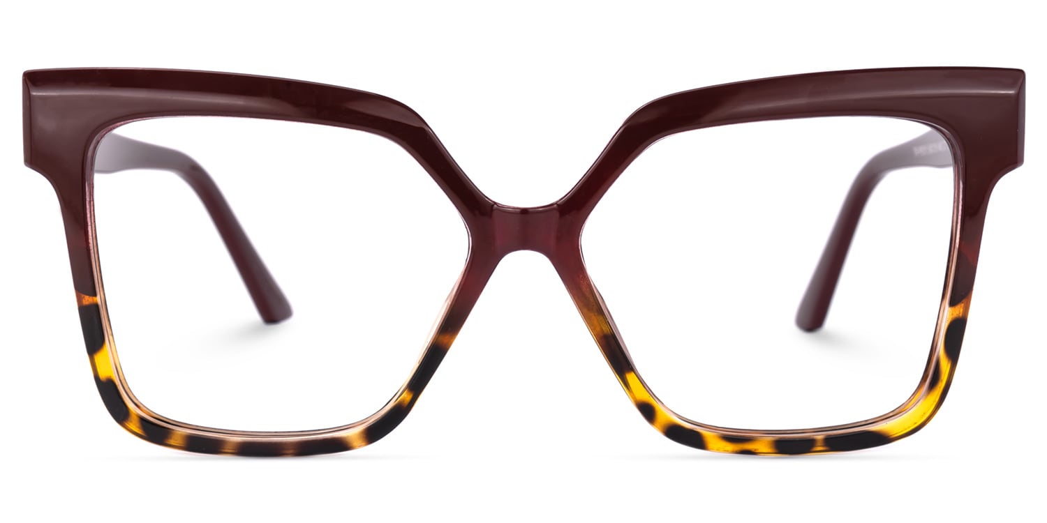 Istas - Square Coffee-Tortoise Eyeglasses