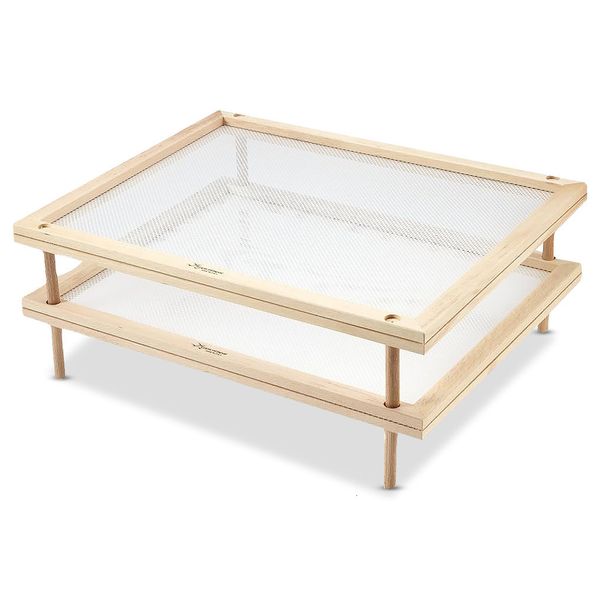 Other Kitchen Dining Bar Pasta Drying Rack Double Layer Homemade Fresh Food Dryer Countertop Spices Shelf Noodle Making Tray Restaurant 2212