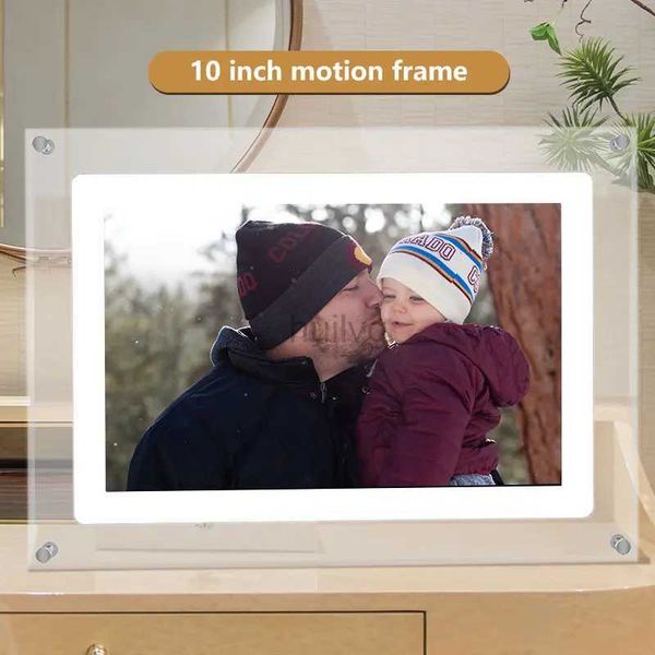 Digital Photo Frames 10.1inch Acrylic digital photo frame 1280x800 Landscape Display With Battery 1G Memory Tyep C NFT Picture Display video