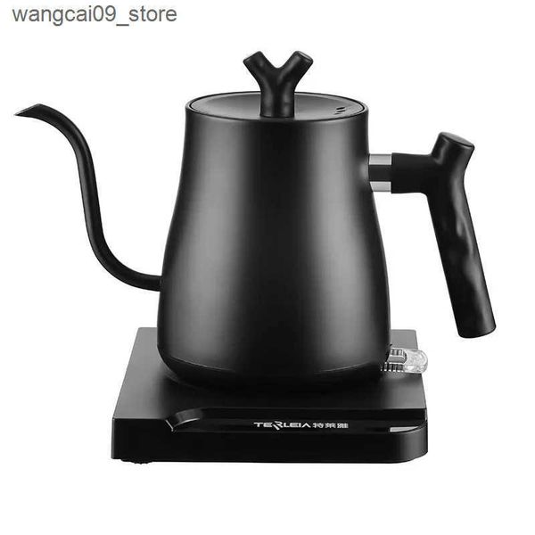 Health Pots 1000ML Gooseneck Electric Kettle Hand Brewed Teapot Heating Water Bottle 220V Large-capacity Thermostatic Power-off Protection J