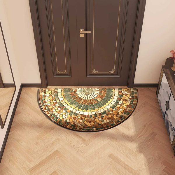 Vintage Bathro Foot Mats Absorbent Bath Mat Non-slip Quick Dry Shower Carpet Toilet Rugs Doormat Washable Z250211