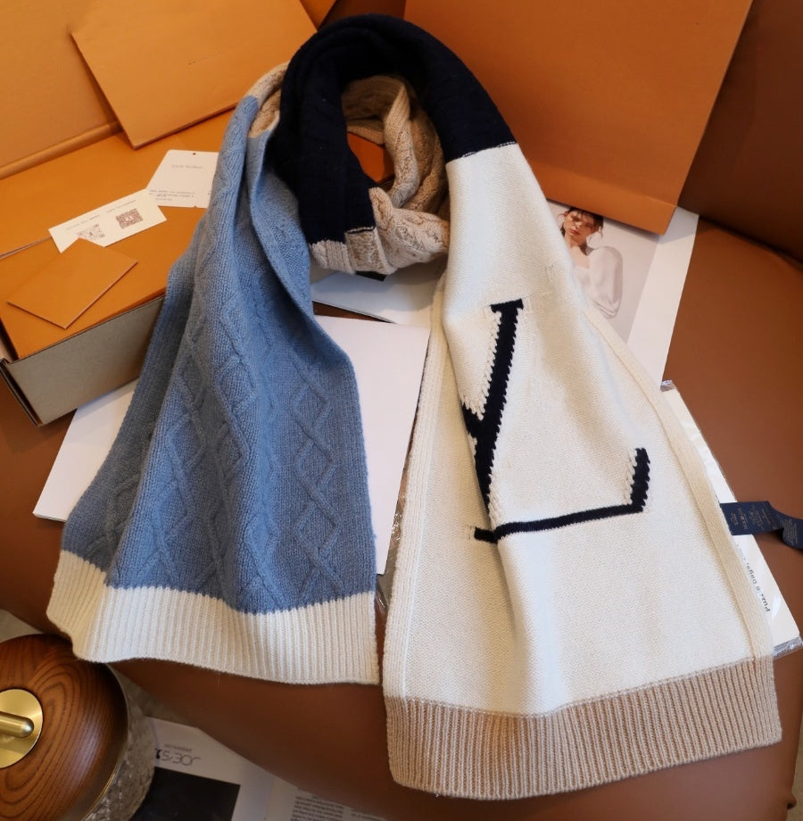 Designer Scarf 100% Cashmere Scarves Womens and mens Long Wraps Classic Plaid Women Man silk scarf warmth wintertime Scarf with brand box