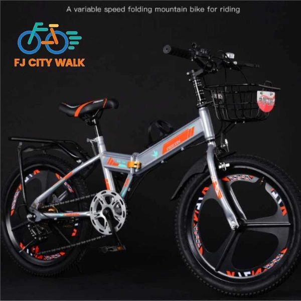 Bikes Ride-Ons FJ Classic and Exquisite Childrens Mountain Bike 6-18 Years Old Folding Variable Speed Single Speed Childrens Bike Q241116