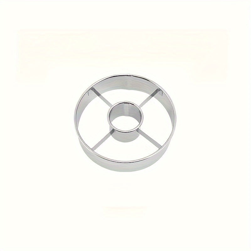 TEMU 1pc Durable Stainless Steel Donut Mold, Homemade Donuts For Bakery, Chocolate Cake Mold, Mousse Ring, Round Cookie Cutter Mold Baking Tools