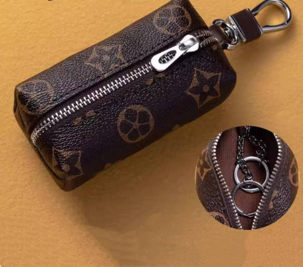 2025 Mini Key Wallet Large Capacity Waist Hanging Houndstooth Zipper Coin Purse Card Holder Two-in-One Red Envelope 250818 ddmymarket