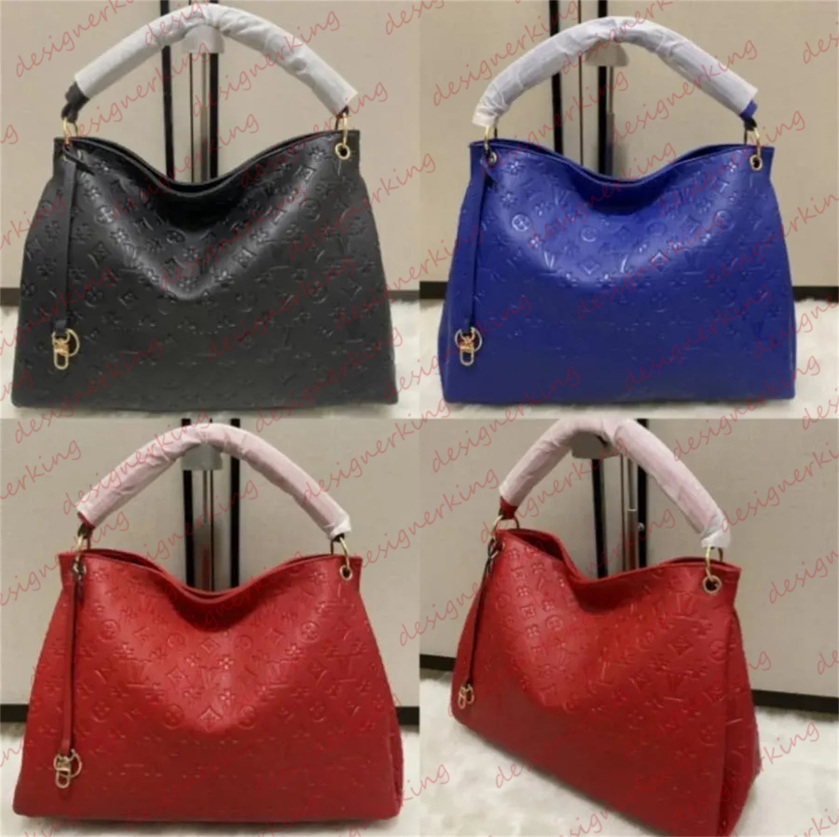 Designer Bag Embossed Flower Large Capacity Totes Bags Fashion Sac Femme Leather Women Shoulder Bags Messenger Luxurys Handbag Lady Purse Woman back