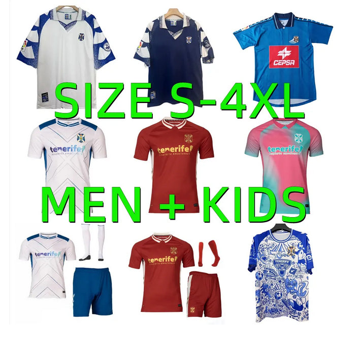 25 26 CD Tenerife soccer jerseys 1997 1998 1999 retro GALLEGO ZORRILLA MO DAUDA BUNUEL ROMERO SIPCIC LOPEZ 2025 2026 camisetas de futbol football sh