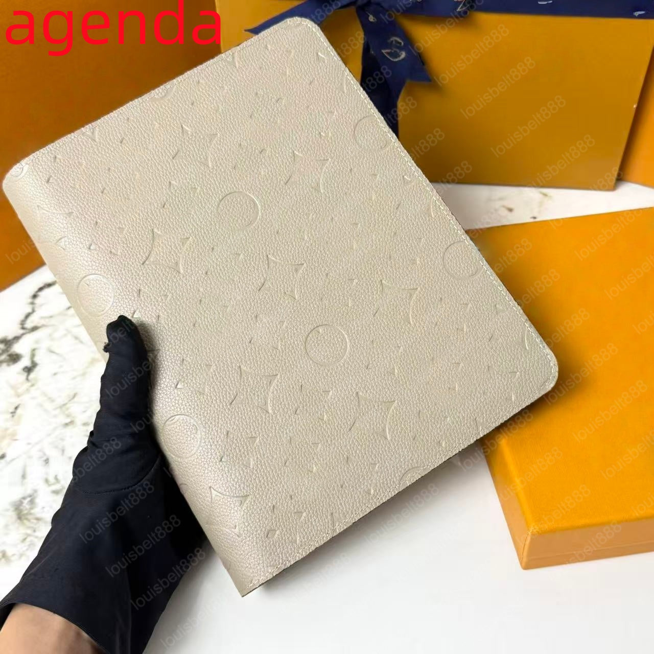 Free Shipping Agenda Large Desk agenda embossing Cover Holders Business office Notebook Diary Protective Case Card Holder Wallet Designers Notepad 1