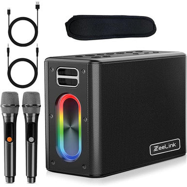 ZeeLink Karaoke Machine with 2 Microphones