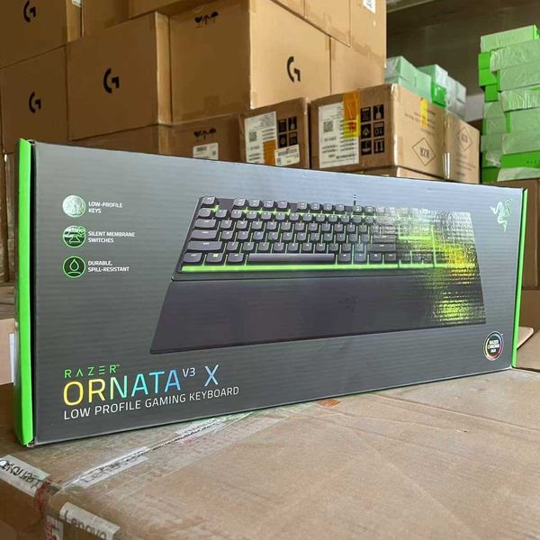 Keyboards ORNATA V3X Rainforest Spider V3X Light Mechanical Axis RGB Colorful Film Wired Gaming Keyboard Esports Computer S25210