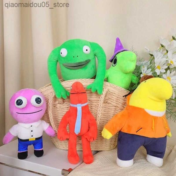 Plush Dolls 1-5 Pcs Smiling Friends Plush Toys Cute Soft Stuffed Cartoon Anime Pillow Dolls Room Decor For Kid Birthday Christmas Gifts Q240
