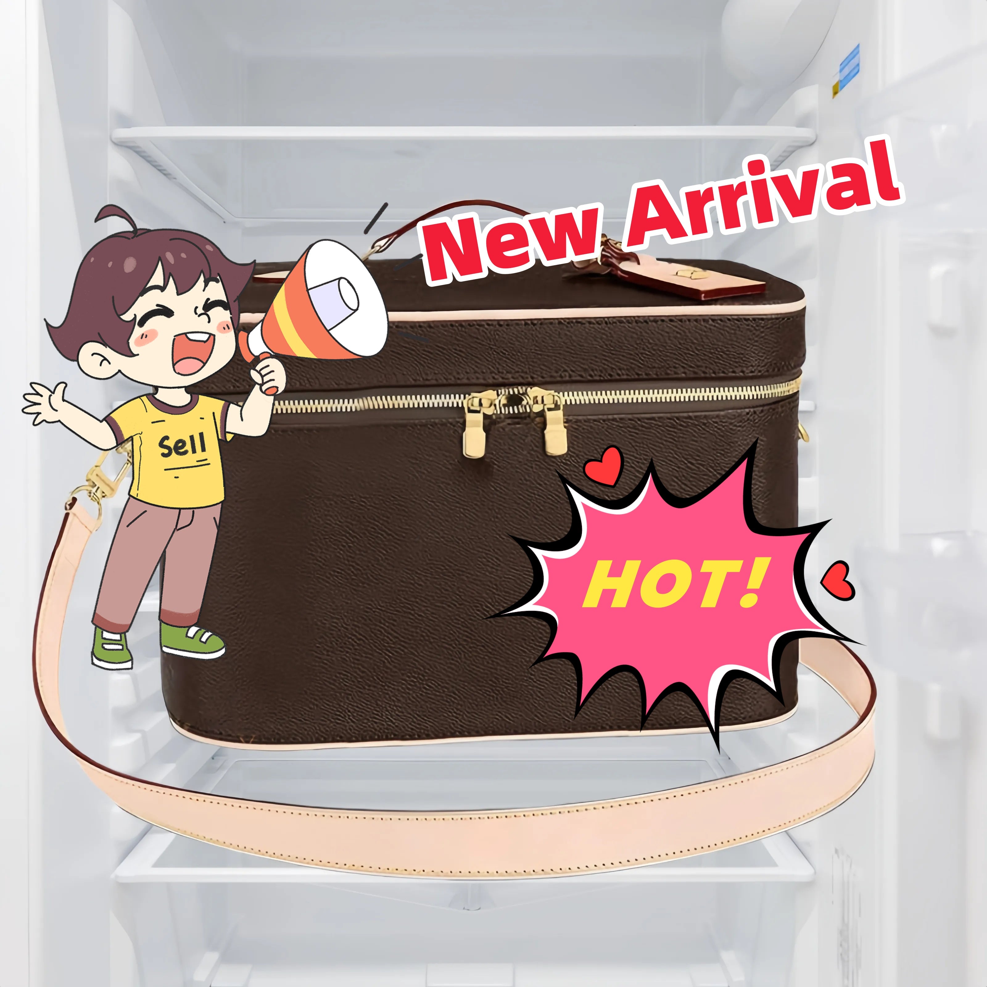 Designer Cosmetic Bag Ladies Fashion Crossbody Handbag Tote Classic Hundred Clutch Travel Essential Bag Hot New Bag