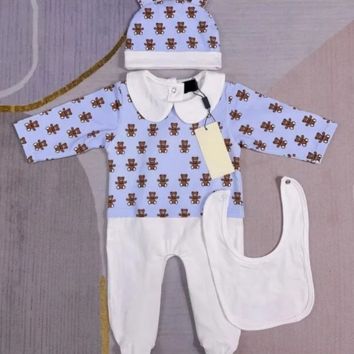 Baby Boys girls Designer Lapel Romper - Single Breasted Toddler Jumpsuit for Newborn & Infant Casual Wear