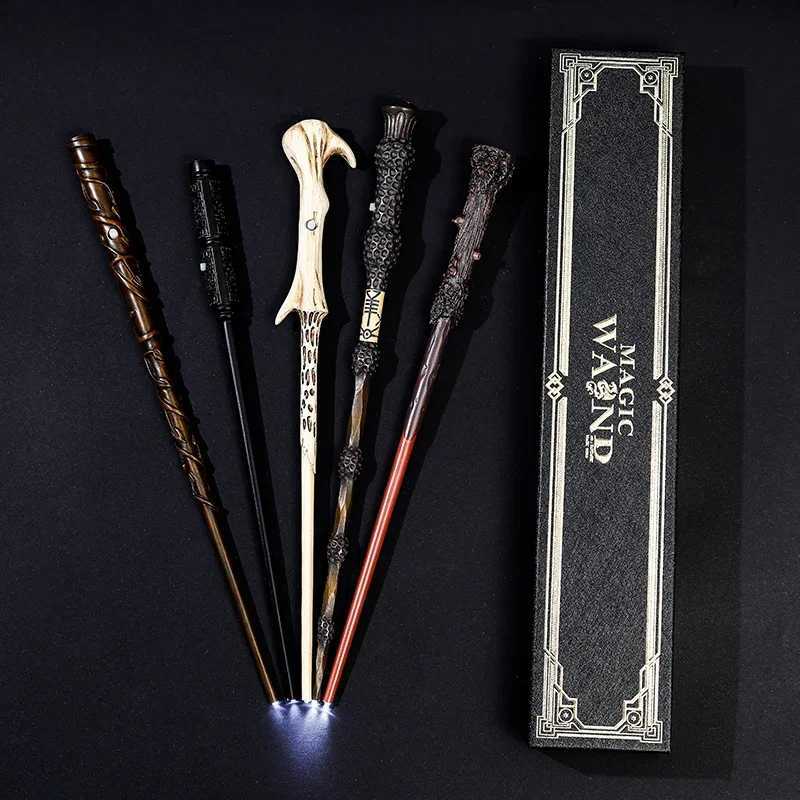 LED Light Sticks Harries Led Light Magic Wands Potters Full Range of Magic Stage Props Glow Magic Wand Halloween Christmas Cosplay Gifts Toys T24051