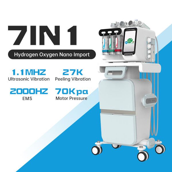 NewFace New Design 7 in 1 Hydrogen Oxygen Facial Machine Multifunction Water Jet Peel Cleanser Pore Clean Micro Bubbles Sprayer